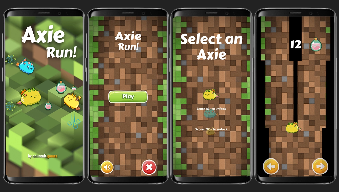 Juego Axie Run! (Android)