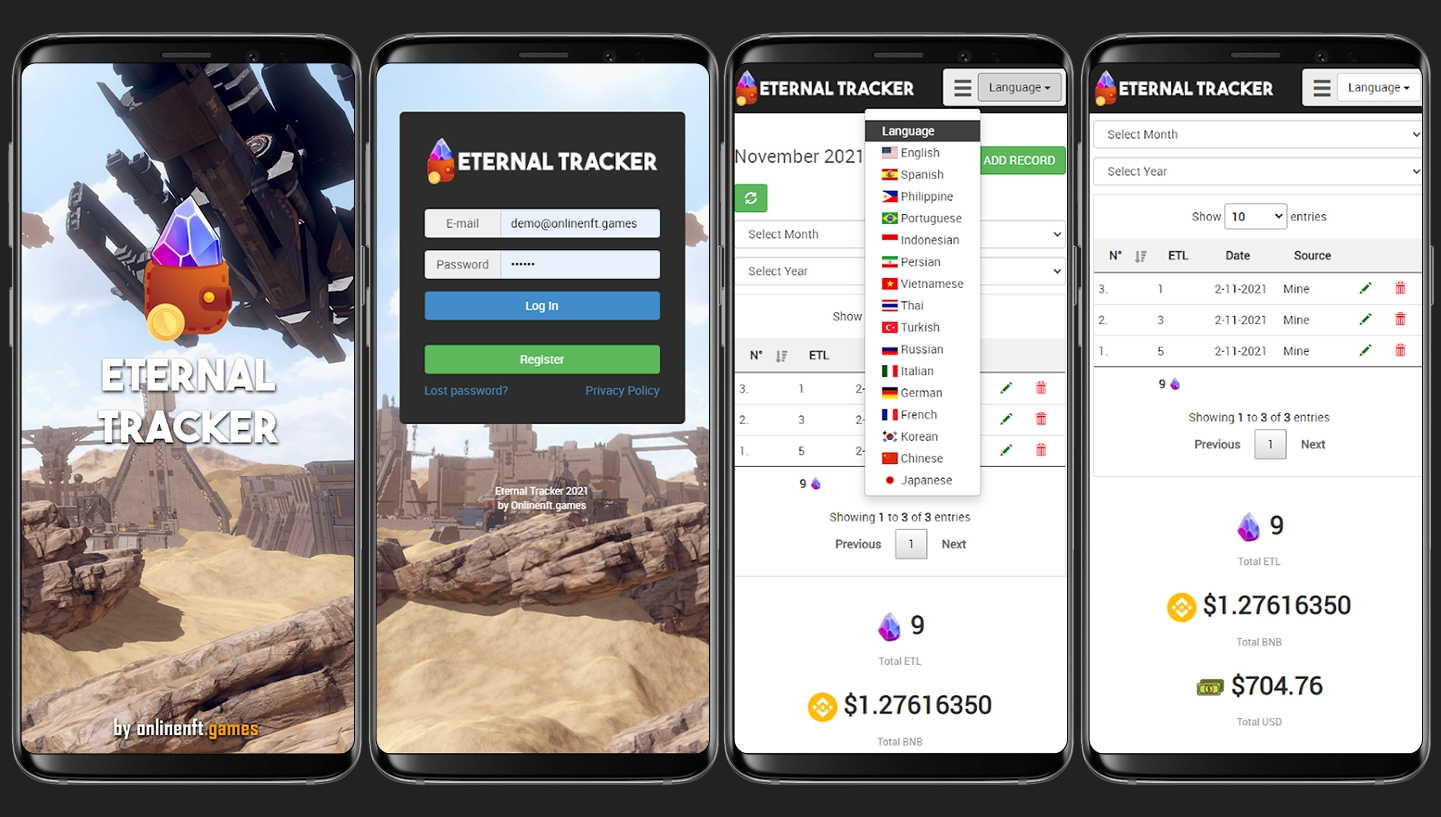 ETERNAL Tracker (Android)