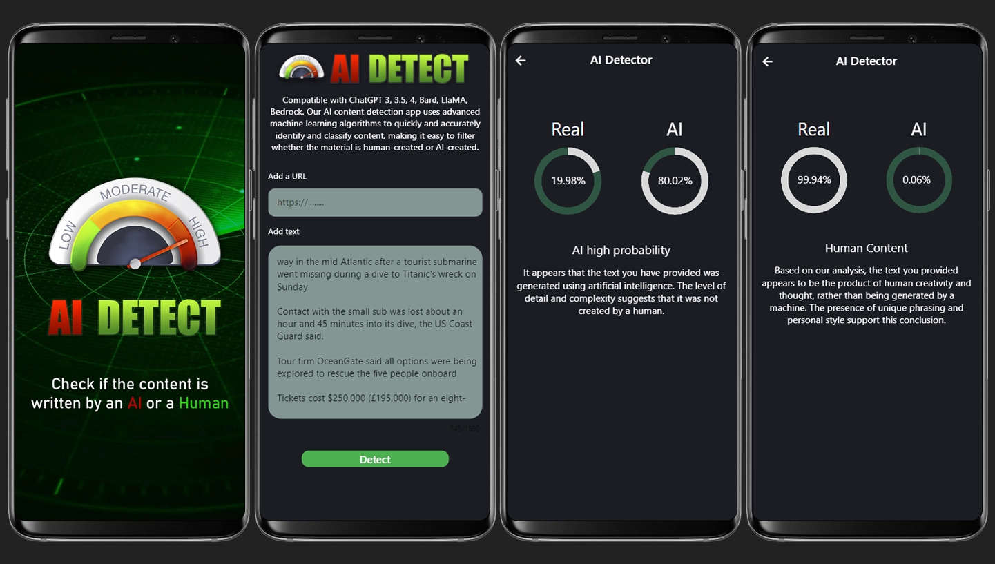 IA GPT Detector – Humano o IA (Android)