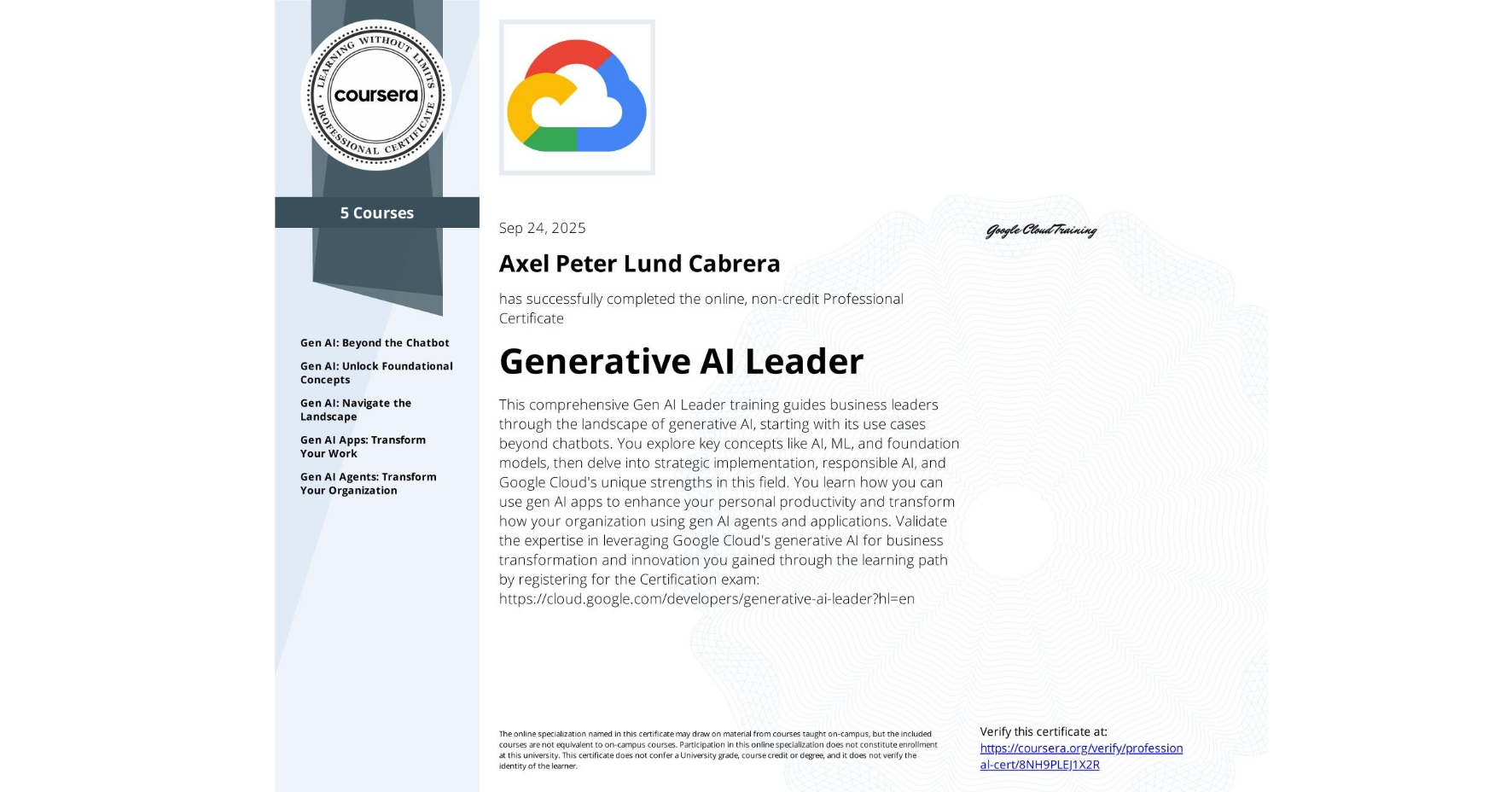 Generative AI Leader