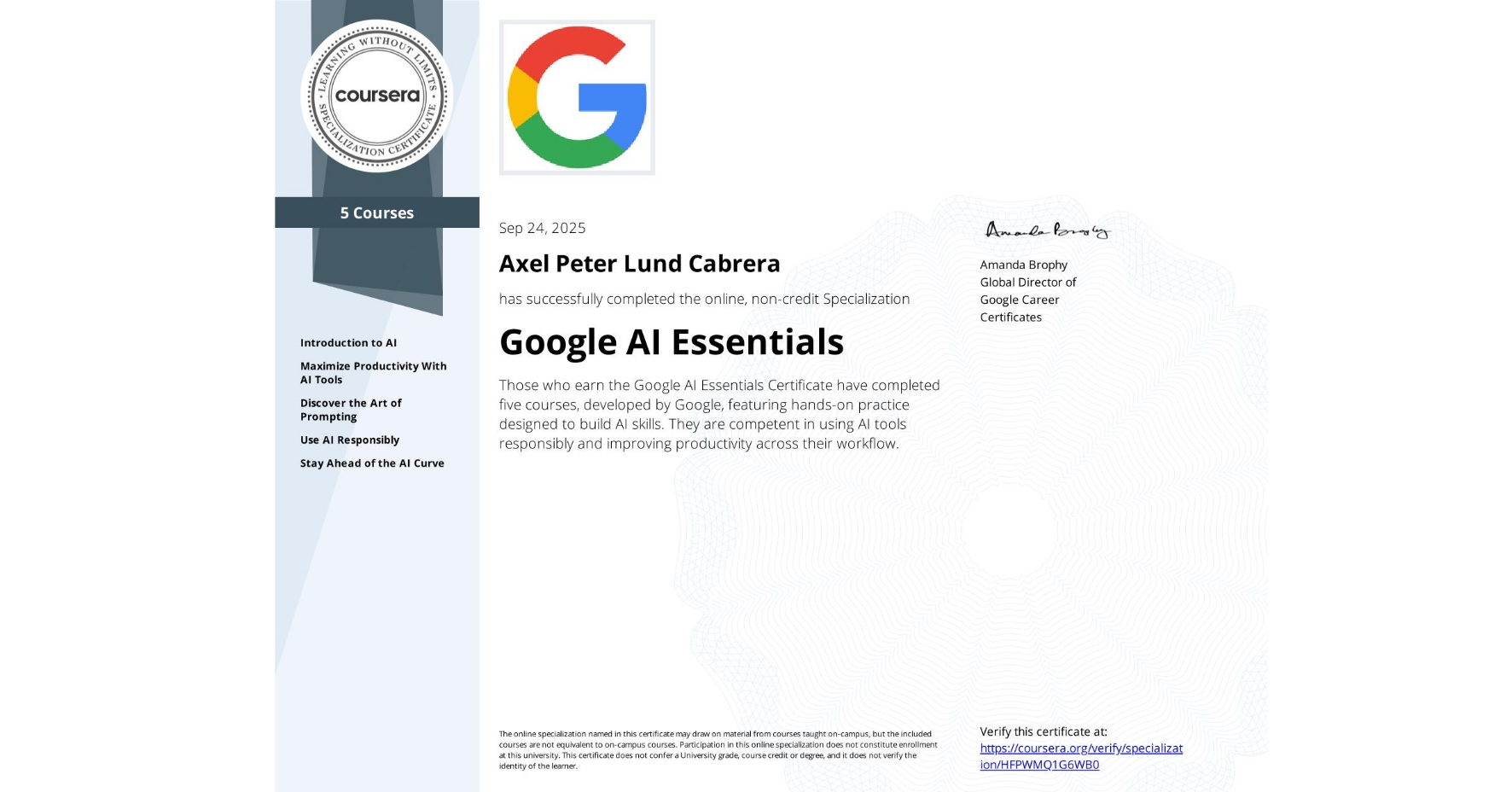 Google AI Essentials