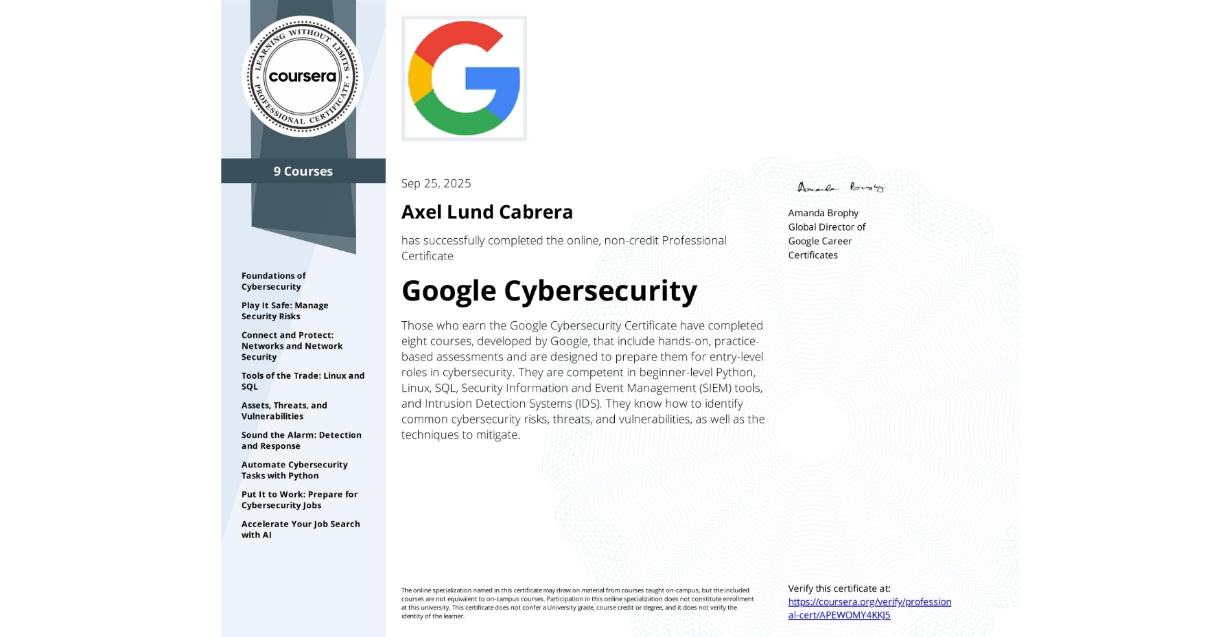 Google Cybersecurity