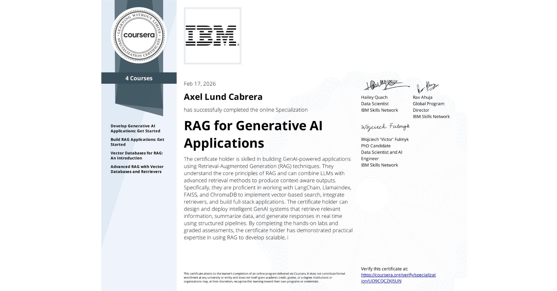 RAG for Generative AI Applications